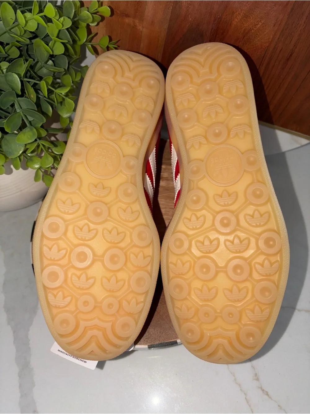 Adidas Gazelle Indoor shoes sneakers Better Scarlett red gum sole 7.5 NWT